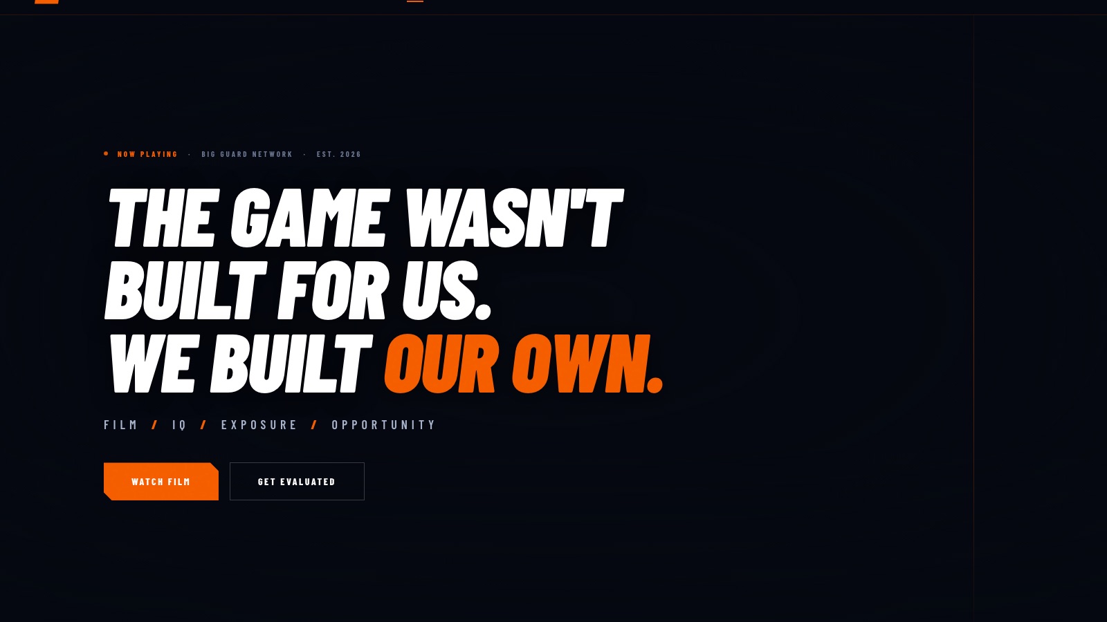 Big Guard Basketball — PHP • MySQL • Sports Platform
