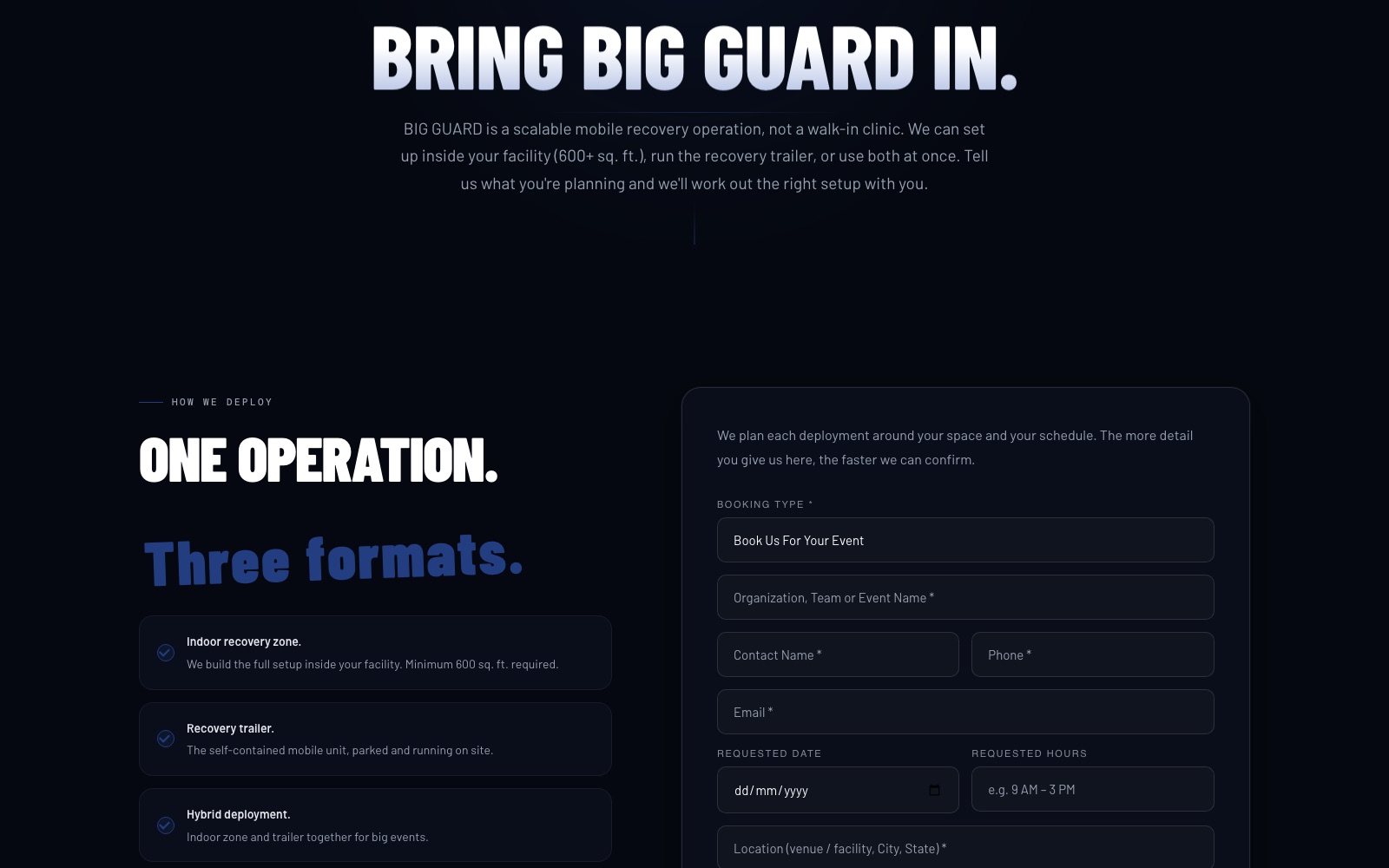 Big Guard Recovery screenshot 1