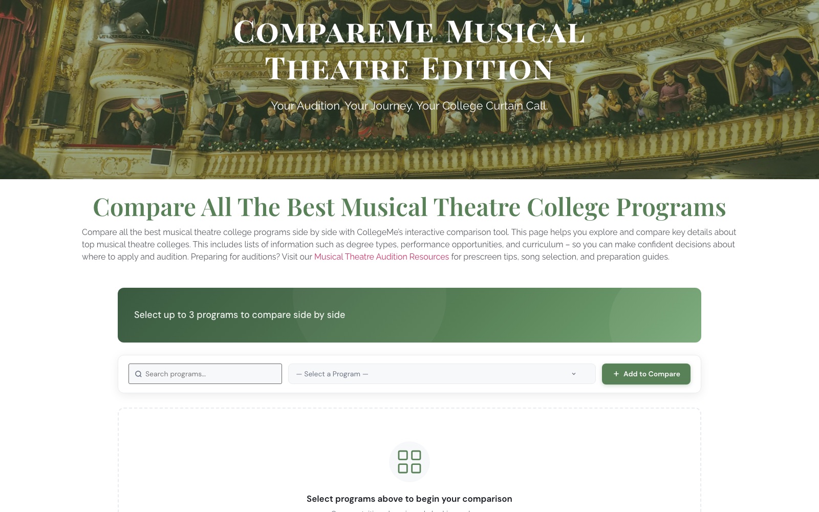 CollegeMe: Directory • Search • Comparison Tool