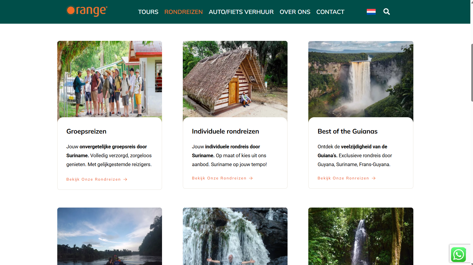 Orange Suriname: WordPress • Travel & Tourism