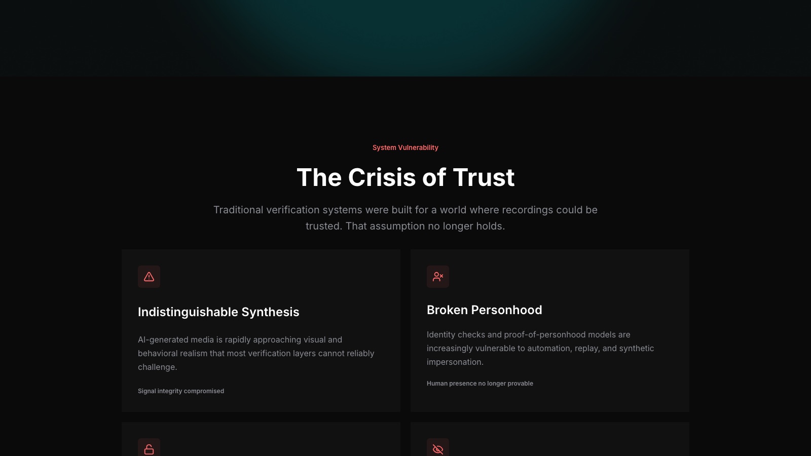 RealHumen: SaaS • Deep Tech • Dark UI