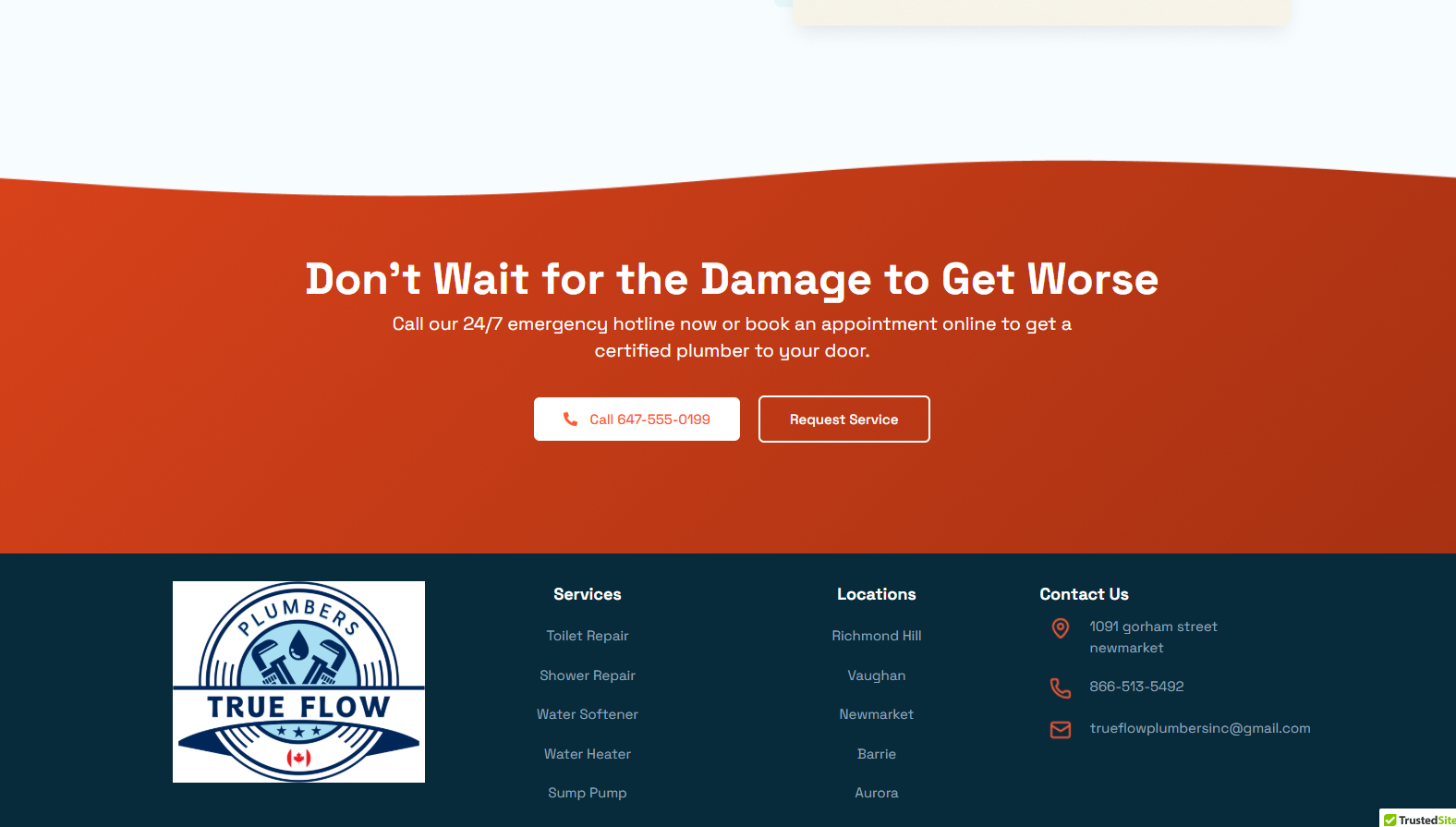TrueFlow Plumbers screenshot 2