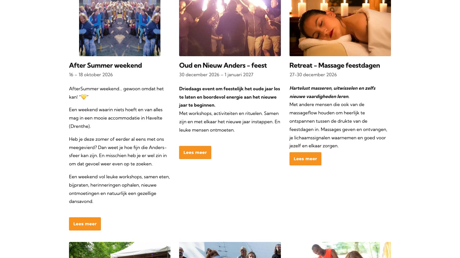 VakantieAnders: WordPress • Wellness Events